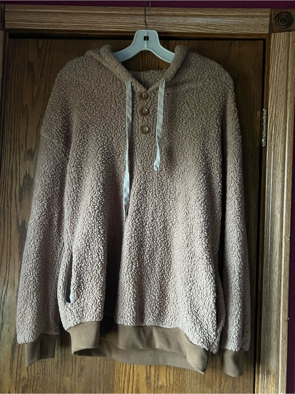 Hoodie Brown fuzzy XL women’s